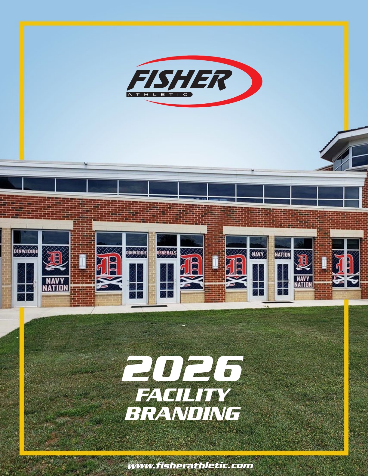 Fisher Athletic Facility Branding 2026 catalogue cover